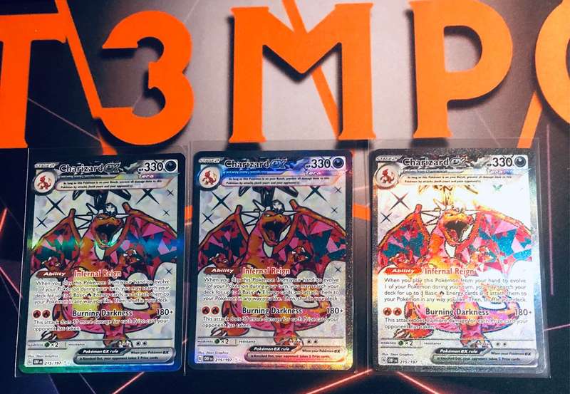 Charizard EX #215 Full Art Obsidian Flames 215/197 Pokémon trading card