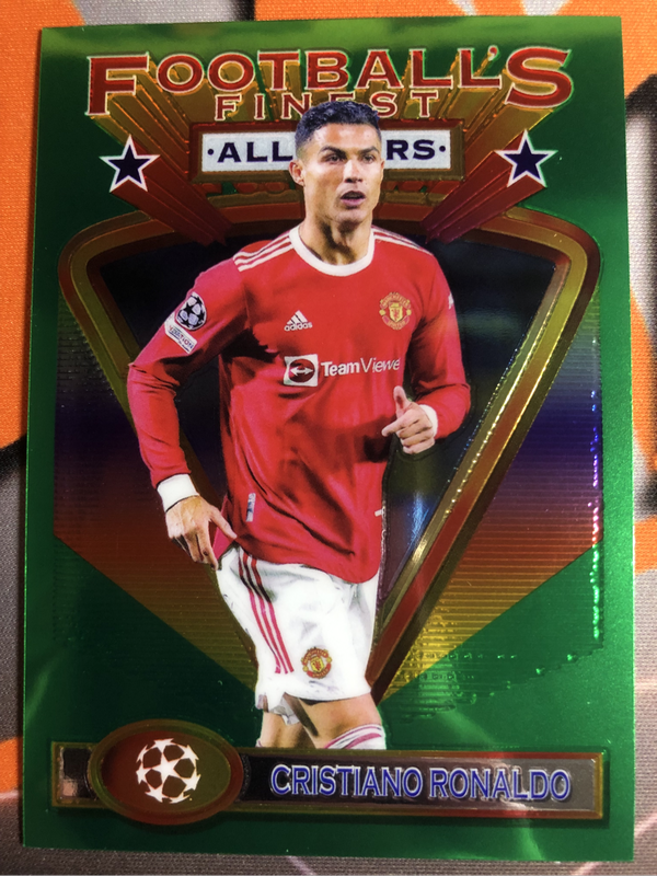 Cristiano Ronaldo Topps Footballers Finest 2022 Soccer trading card