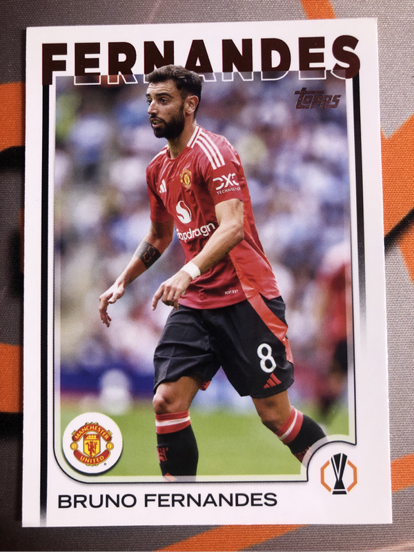 Bruno Fernandes Man United 2025 Soccer trading card