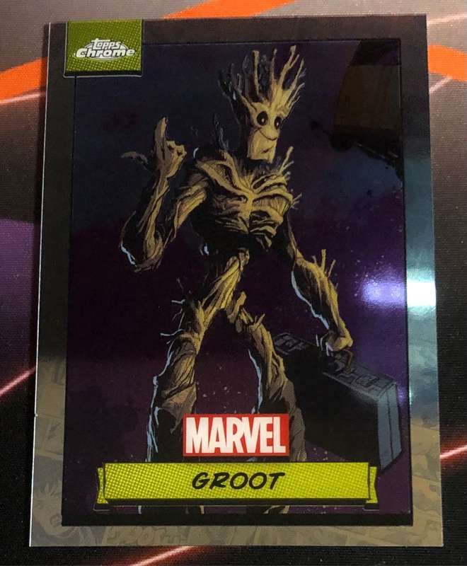 GROOT Topps Chrome 2024 Marvel trading card