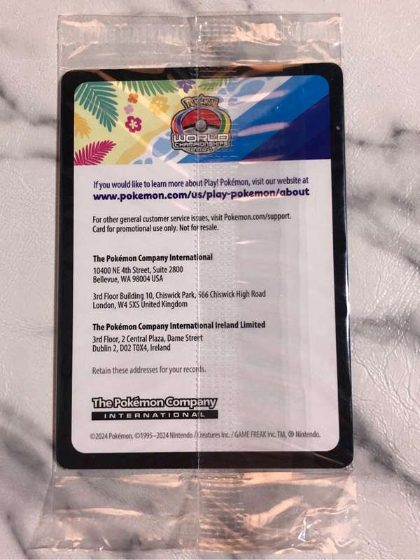 Pikachu SV : SEALED PROMO (Unopened) Mew VS Pika World Championships 2024