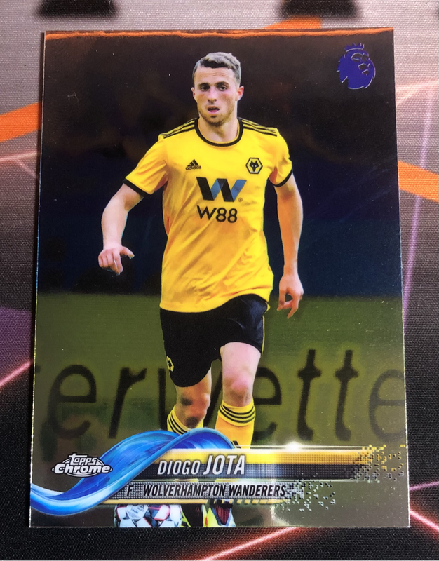 Diogo Jota ROOKIE Very RARE EPL Topps Chrome 2019 Soccer trading card (RIP)