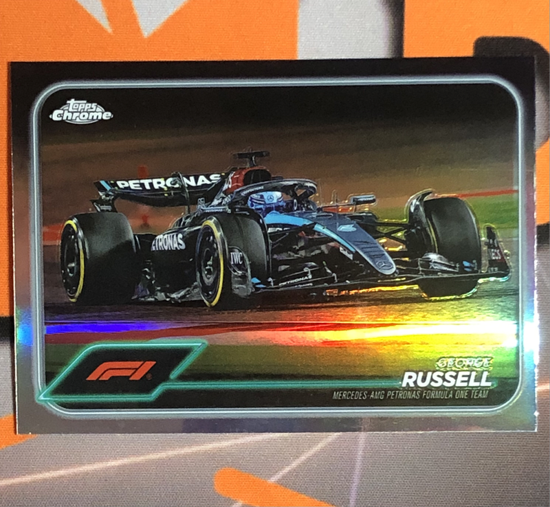 George Russel REFRACTOR Formula One 2024 F1 Trading card