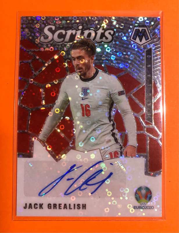 Jack Grealish AUTOGRAPH Certified  England  Euros 2021 Soccer trading card