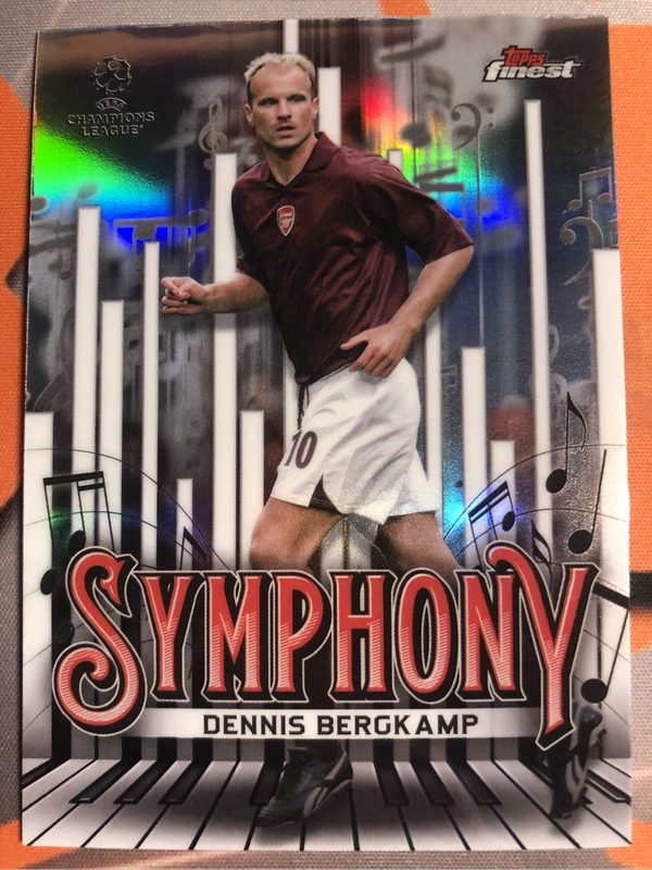 Dennis Bergkamp Refractor NEW Symphony Topps Finest 2025 soccer trading card