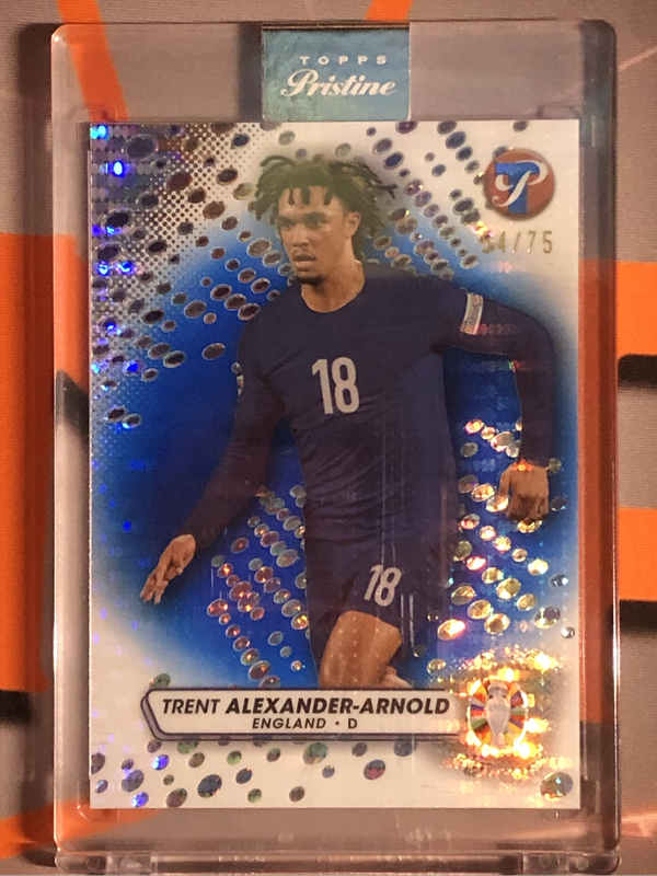 Trent Alexander Arnold NUMBERED out of 75 ENCASED Topps PRISTINE 2024 soccer trading card