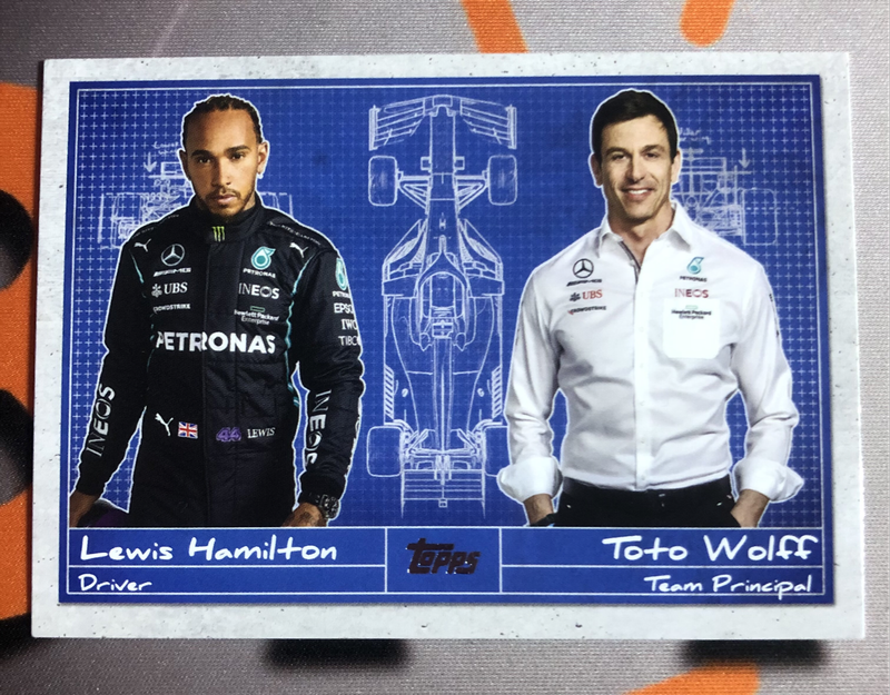 Lewis Hamilton RARE Formula One 2021 F1 Topps Chrome trading card