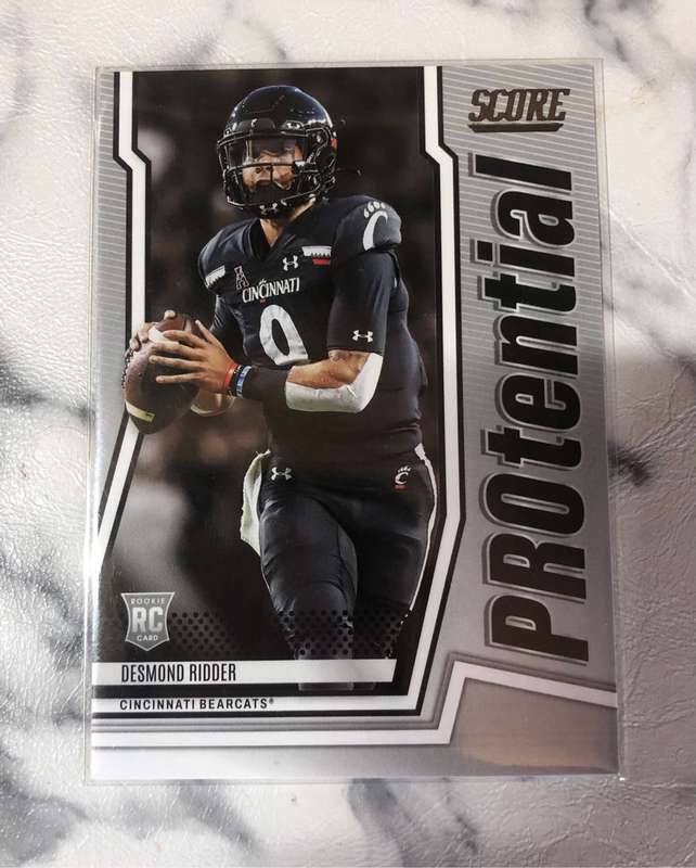 Desmond Ridder ROOKIE Score 2022 Potential American Football trading card