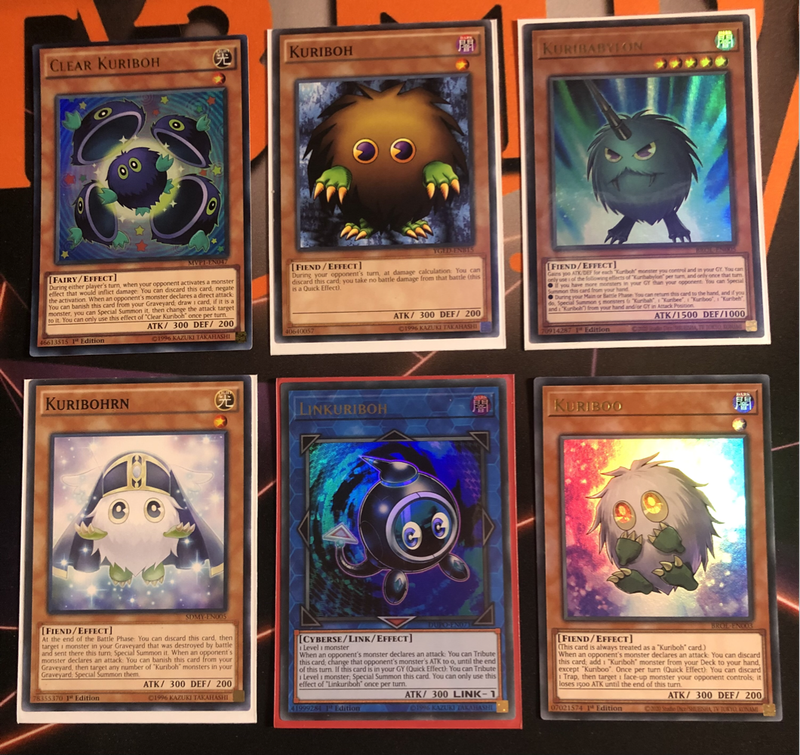 RARE Kuriboh Bundle of 6 Yugioh trading cards