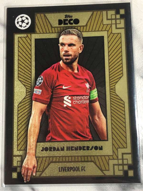 Jordan Henderson TOPPS Deco Liverpool FC 2022 Soccer trading card