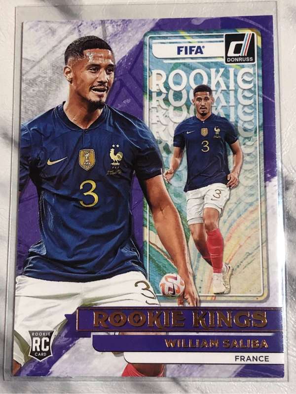 William Saliba ROOKIE Kings Donruss 2022 Soccer trading card