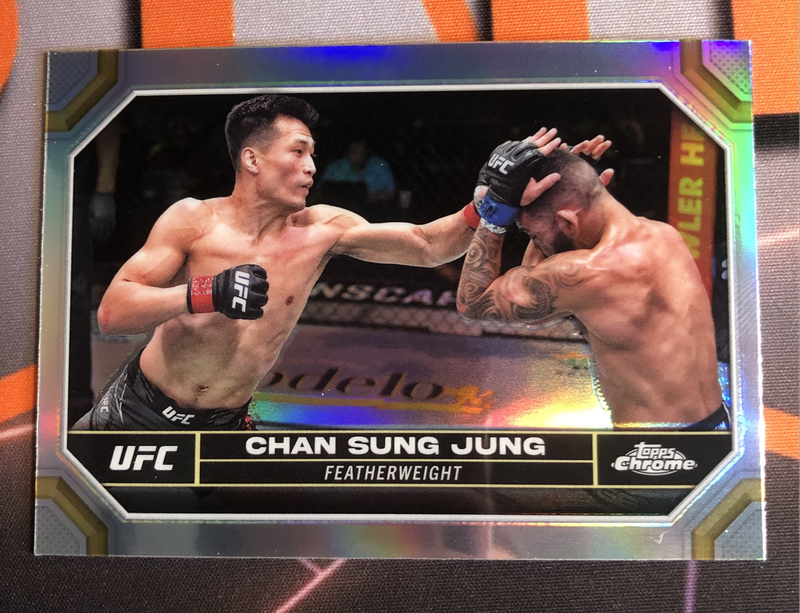 Chan Sung Jung REFRACTOR UFC Topps Chrome trading card