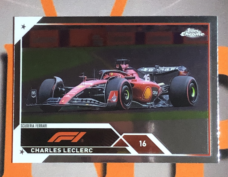 Charles Leclerc Formula One Topps Chrome F1 trading card