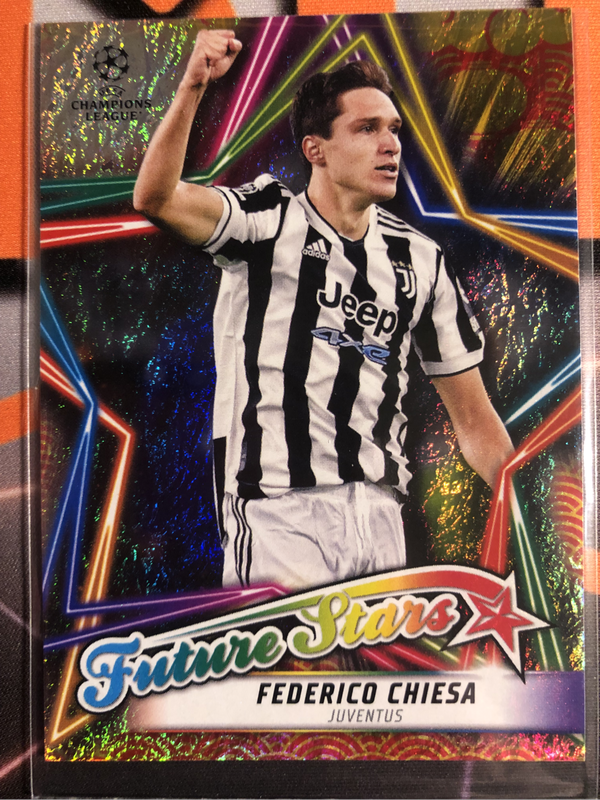 Federico Chiesa NUMBERED out of 125 Topps 2023 Jade Edition Soccer trading card