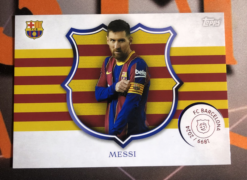 Lionel Messi CAPTAIN Insert Topps Soccer trading card