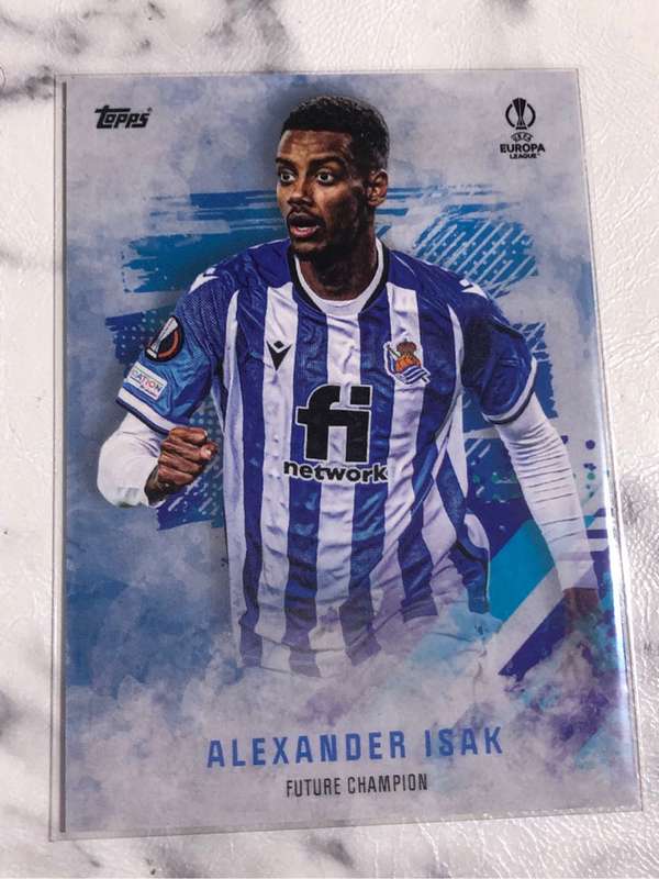 Aleksander Isak FUTURE CHAMPIONS Topps 2022 Soccer trading card