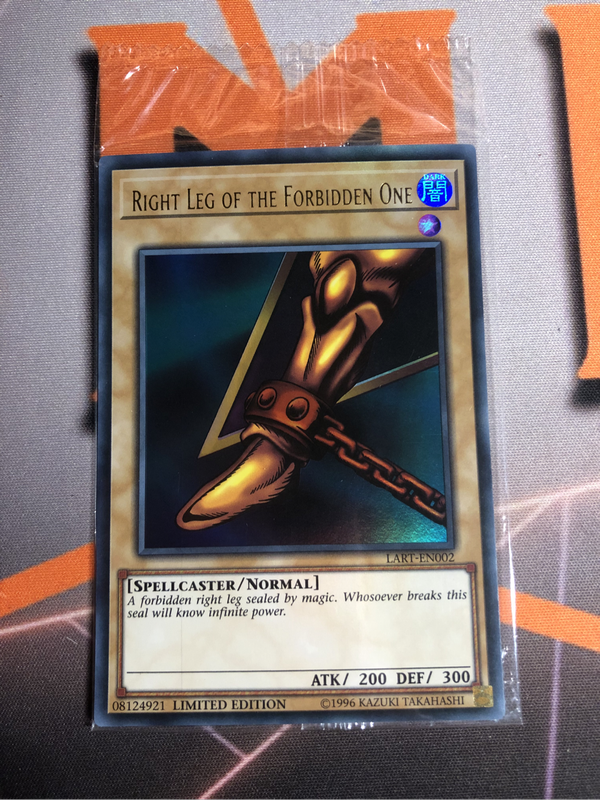 Ultra RARE EXODIA Sealed set of 3 LART-EN002, EN004 & EN005 NEAR MINT YuGiOh trading cards