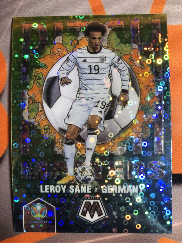Leroy Sane RARE Speckle 2020 Euro Mosaic Soccer trading card