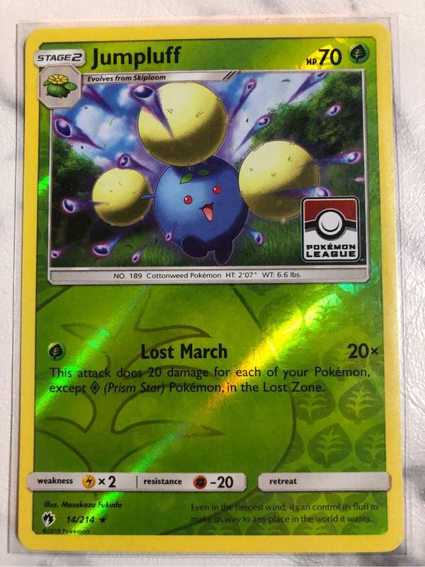 Jumpluff RARE Championship 14/214 Pokémon League trading card