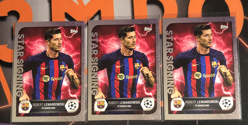 Robert Lewandowski Topps 2022 Soccer trading card
