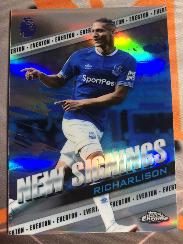 Richarlison REFRACTOR Rare Topps EPL 2018 soccer trading card