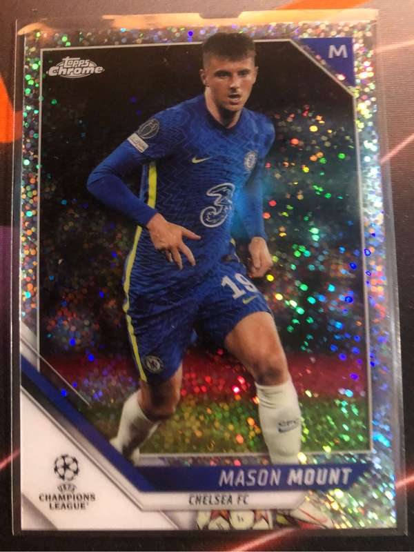 Mason Mount SPECKLE Topps Chrome 2022 Soccer trading card