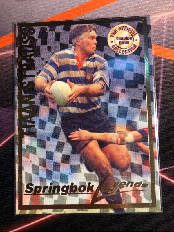 Tiaan Strauss Springbok Legends 1997 Rugby trading card