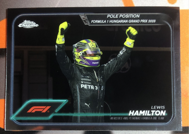 Lewis Hamilton RARE Formula One 2024 F1 Topps Chrome trading card
