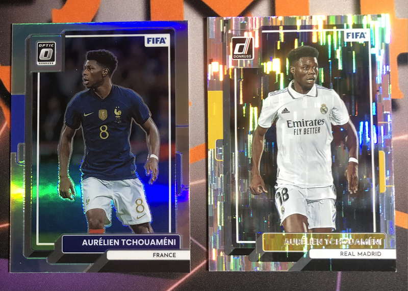 Tchouameni BUNDLE of 2 rare Refractors DISCOUNTED Soccer trading cards