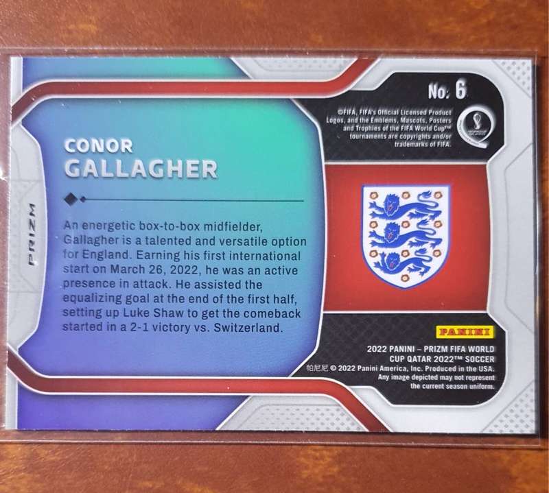 Conor Gallagher 2022 World Cup Prizm New Era REFRACTOR