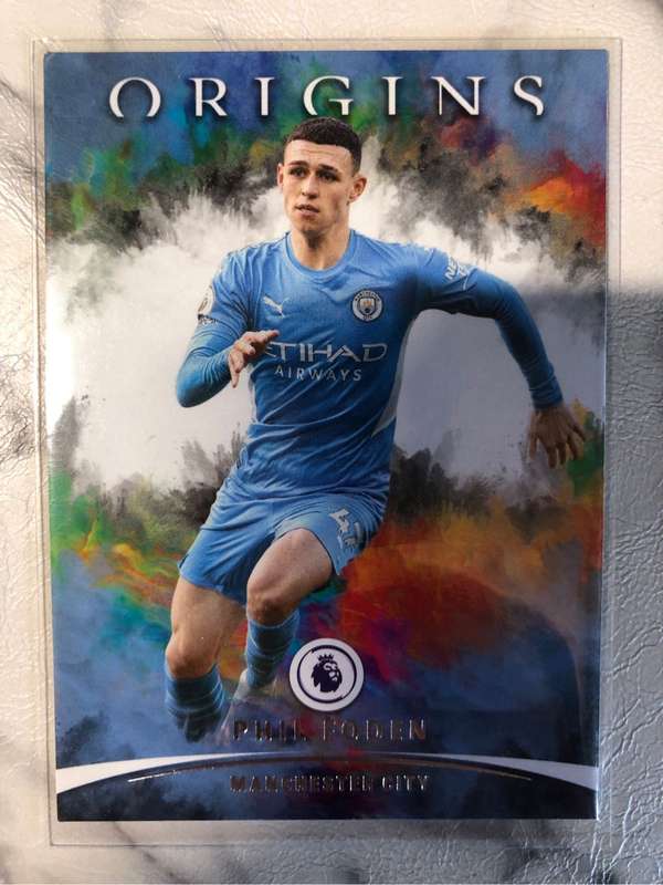 Phil Foden ORIGINS Chronicles 2021-2022 soccer trading card