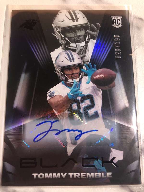 Tommy Tremble  NFL AUTOGRAPH  NUMBERED out of 199 Rookie 2021 NFL trading card