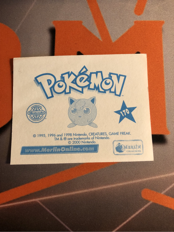 Sabrinas Haunter RARE Pokemon Topps Merlin 2000 sticker  Near mint unstuck condition