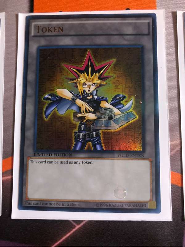 YuGiOh Limited Edition YGLD 4 card FULL Token set trading cards