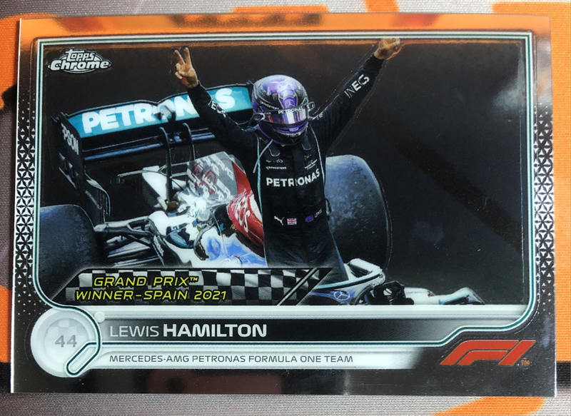 Lewis Hamilton RARE Formula One 2022 F1 Topps Chrome trading card