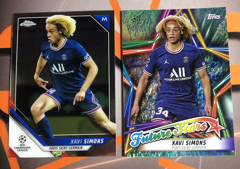 Xavi Simmons RARE Bundle of 2 soccer trading cards