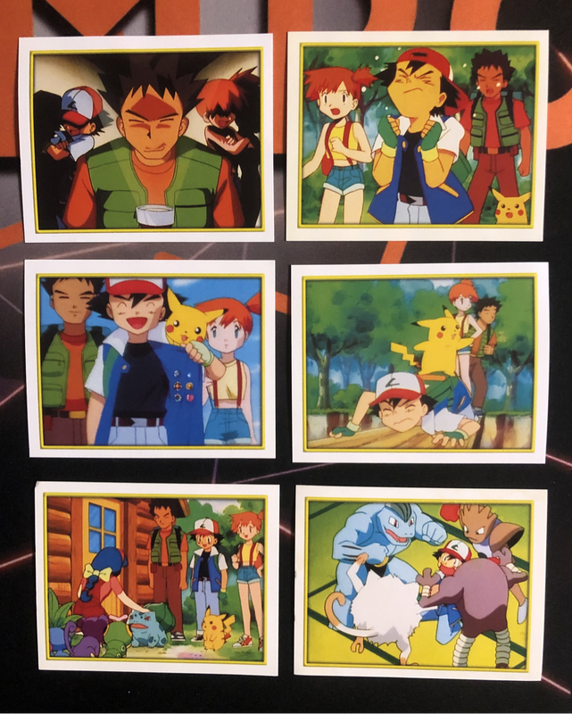 Pokémon OG Bundle of RARE 6 Vintage 2000s Topps stickers (Near Mint condition) 