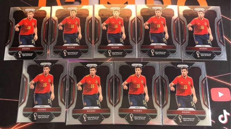 Rodri 2022 PRIZM World cup   Soccer trading card