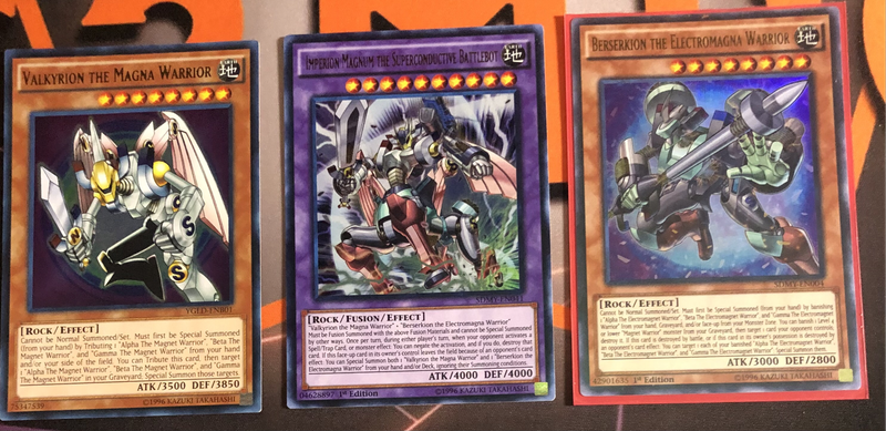ULTRA RARE Magna Warrior BUNDLE of 3 Yugioh trading cards