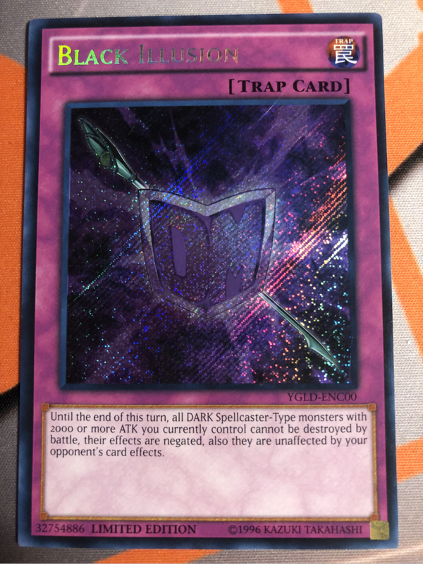 Black Illusion YGLD-ENC00 YuGiOh trading card