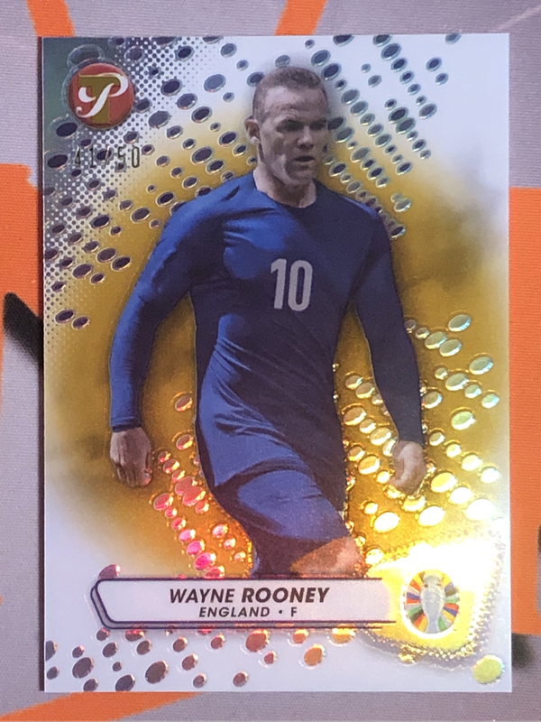 Wayne Rooney GOLD Numbered out of 50 Topps PRISTINE 2024 soccer trading card