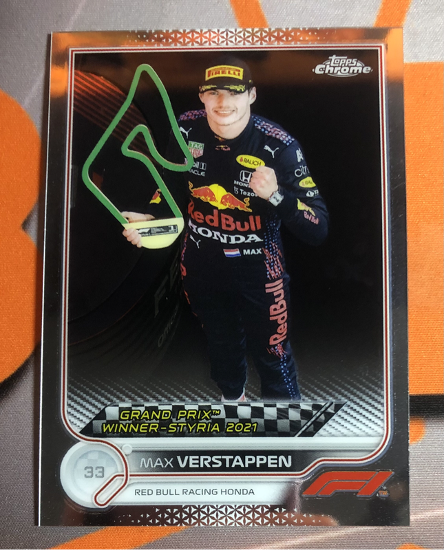 Max Verstappen RARE Formula One 2022 Topps Chrome F1 trading card