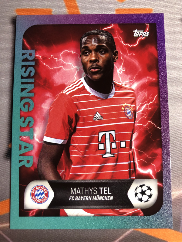 Mathys Tel Topps 2022 soccer trading card