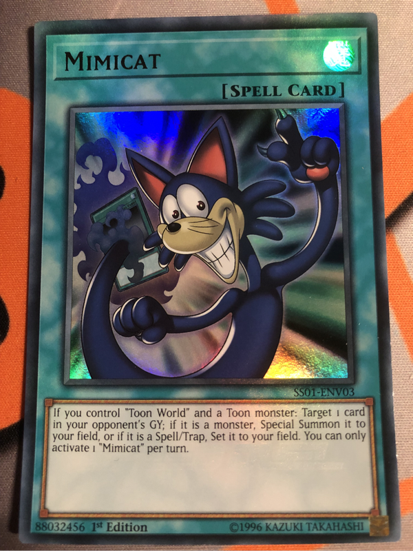 Mimicat SS01-ENV03 Yugioh trading card 