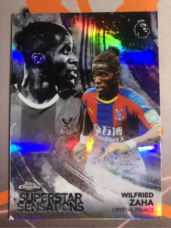 Wilfred Zaha REFRACTOR 2019 EPL Soccer trading card