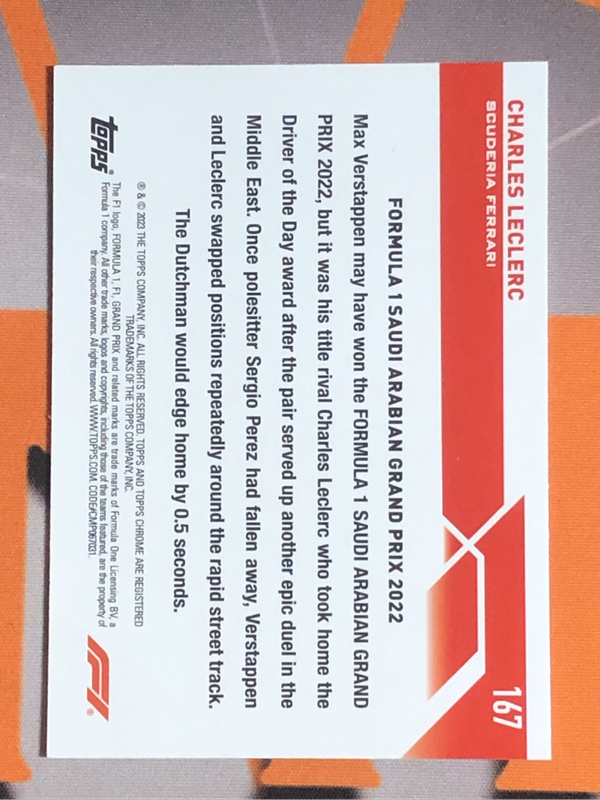 Charles Leclerc Formula One 2023 F1 Trading card