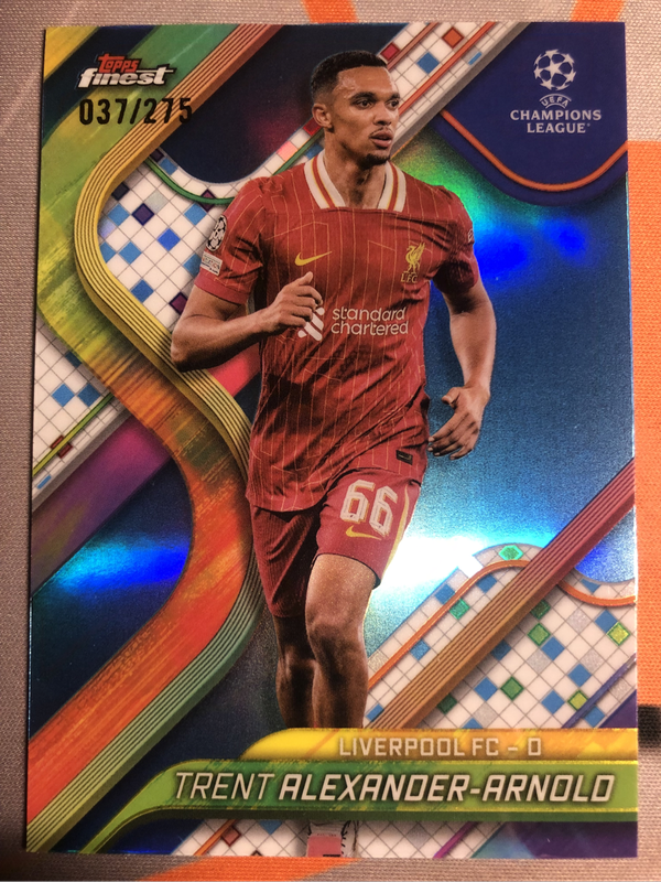 Trent Alexander Arnold NUMBERED out of 275 Liverpool NEW Topps Finest 2025 soccer trading card