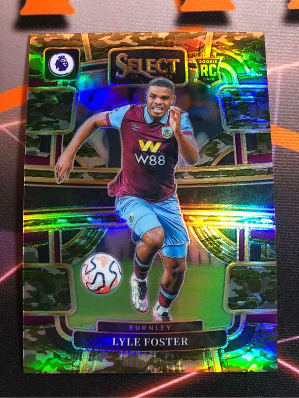 Lyle Foster ROOKIE Camo Numbered out of 175 Soccer trading card