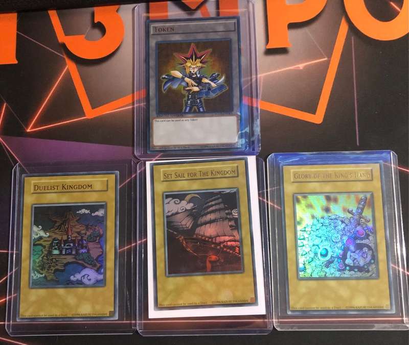 YuGiOh Limited Edition YGLD 4 card FULL Token set trading cards