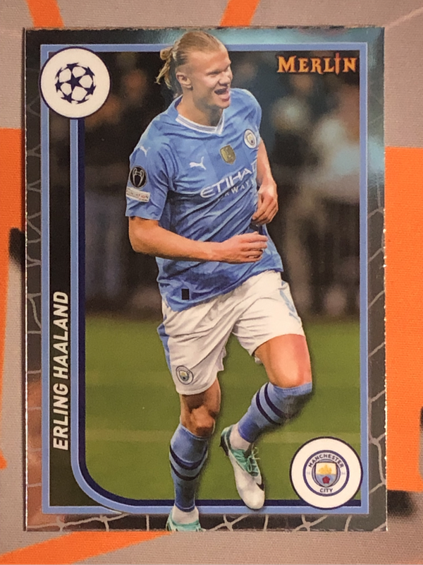 Erling Haaland Topps Merlin 2024 Soccer trading card 